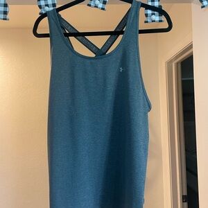 Under Armour Women Grey Crossback Tank Top